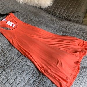 Coral swing dress